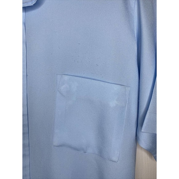 Vintage 1970s Ultressa Button Up Short Sleeve Shirt 14 1/2 - Picture 5 of 10